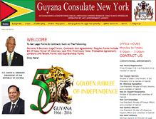 Tablet Screenshot of guyanaconsulatenewyork.com